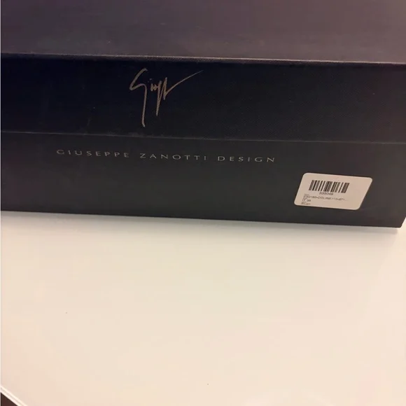 Giuseppe Zanotti Blush Pink Croc-Embossed Strappy Stiletto Sandals Size 38 - Picture 14 of 14